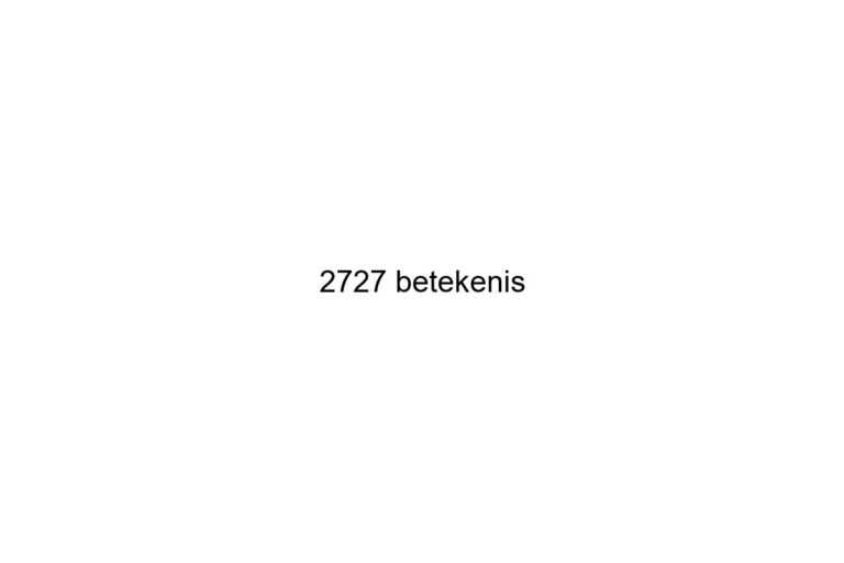 2727 betekenis