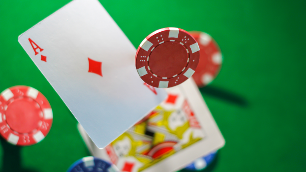 casino card and casino chips