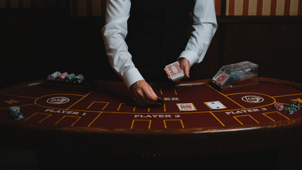 a blackjack dealer