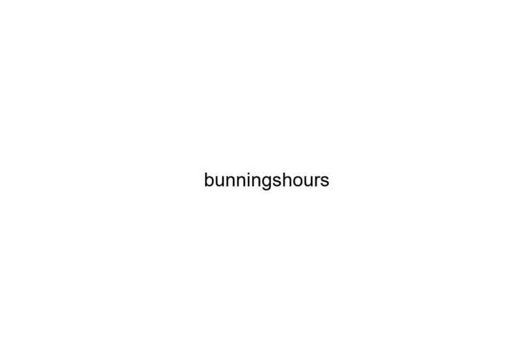 bunningshours