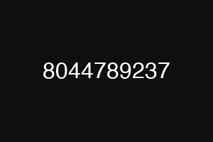 8044789237