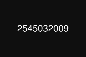 2545032009