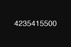 4235415500