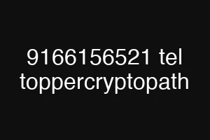 9166156521 tel toppercryptopath